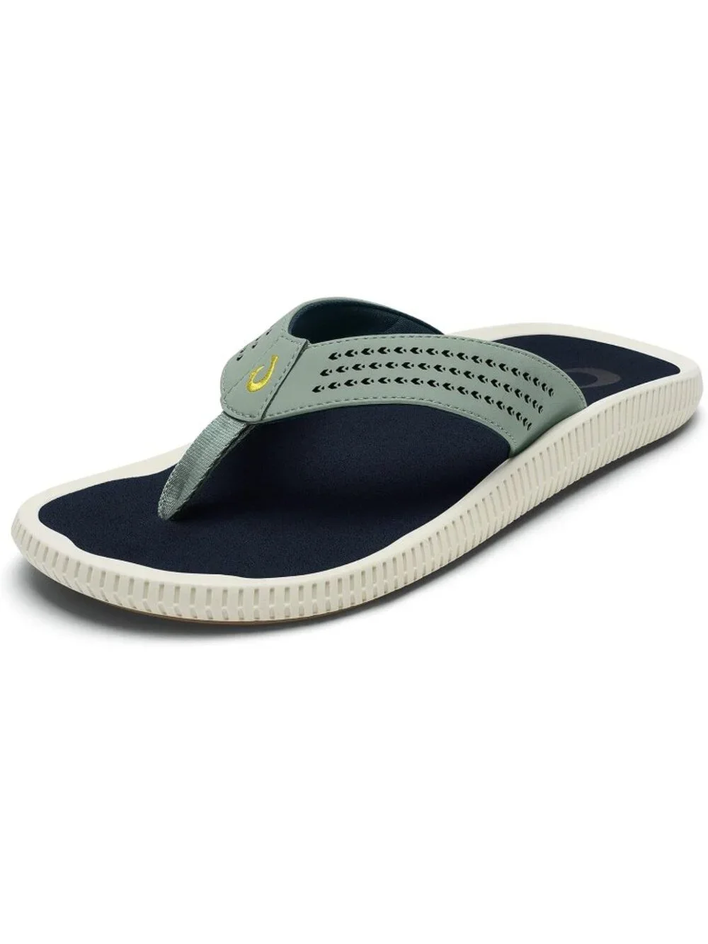 Men Sea Green Beach Sandals Water Resistant Flip Flops Arch Support&Comfort Fit